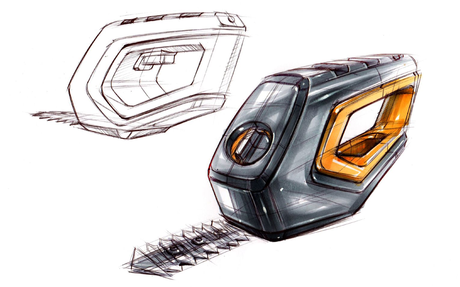 工具产品马克笔手绘