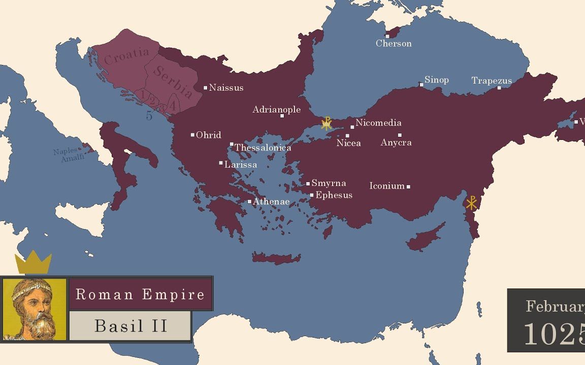 The History of the Byzantine Empire Every Month 东罗马帝国领土变化图(以每月为单位)哔哩哔哩bilibili