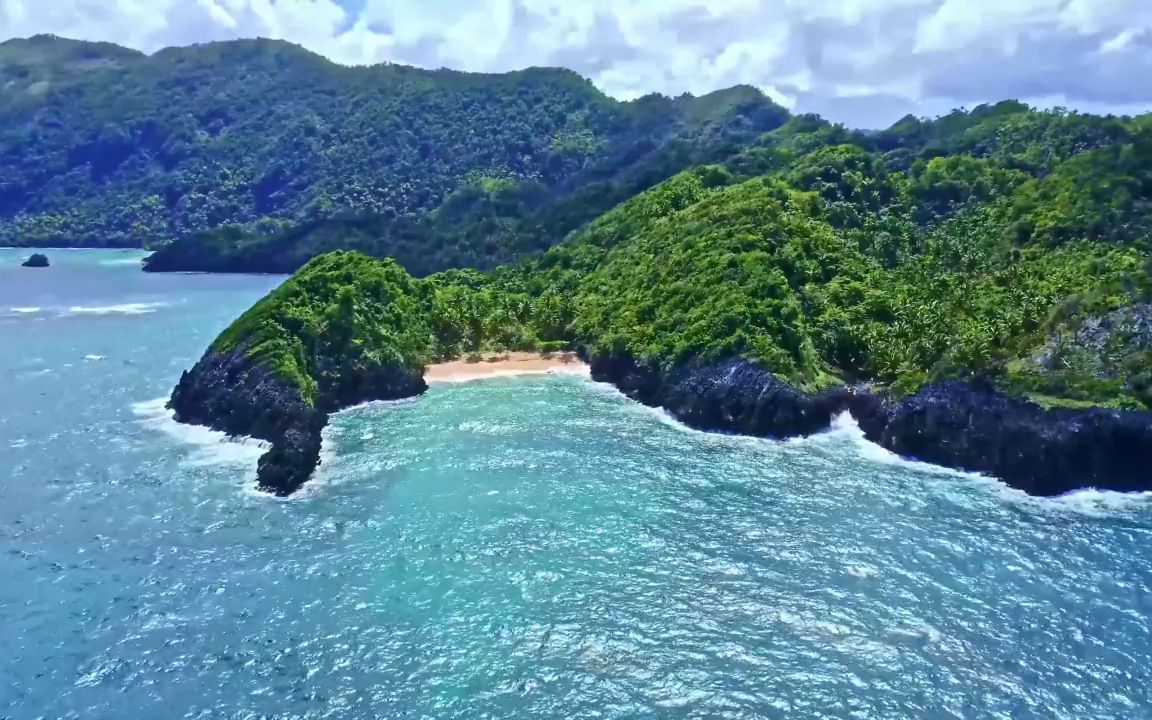 【自然奇观】多米尼加samana湛蓝海景,4k超清,震撼不容错过!