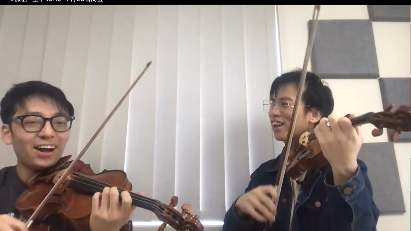 [图]双琴侠 Twosetviolin 2021.7.23直播 | 爱的Navarra