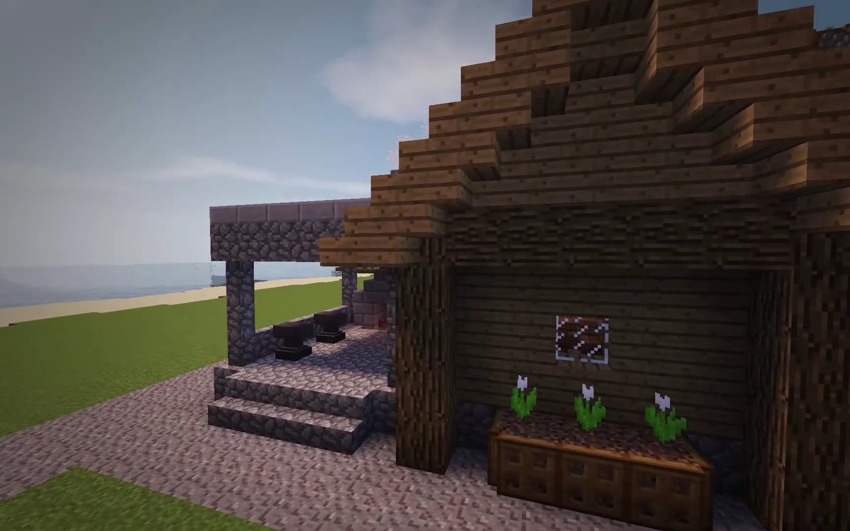 minecraft我的世界建筑改造村庄的铁匠铺