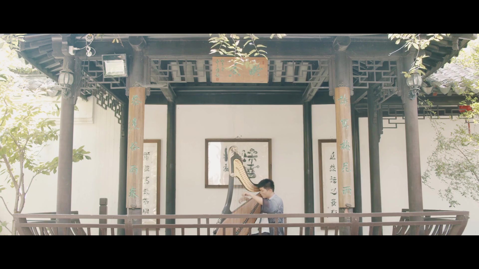 【箜篌】经典名曲《夕阳箫鼓》——赵瑀 | 春江潮水连海平,悄然夏木已成阴哔哩哔哩bilibili