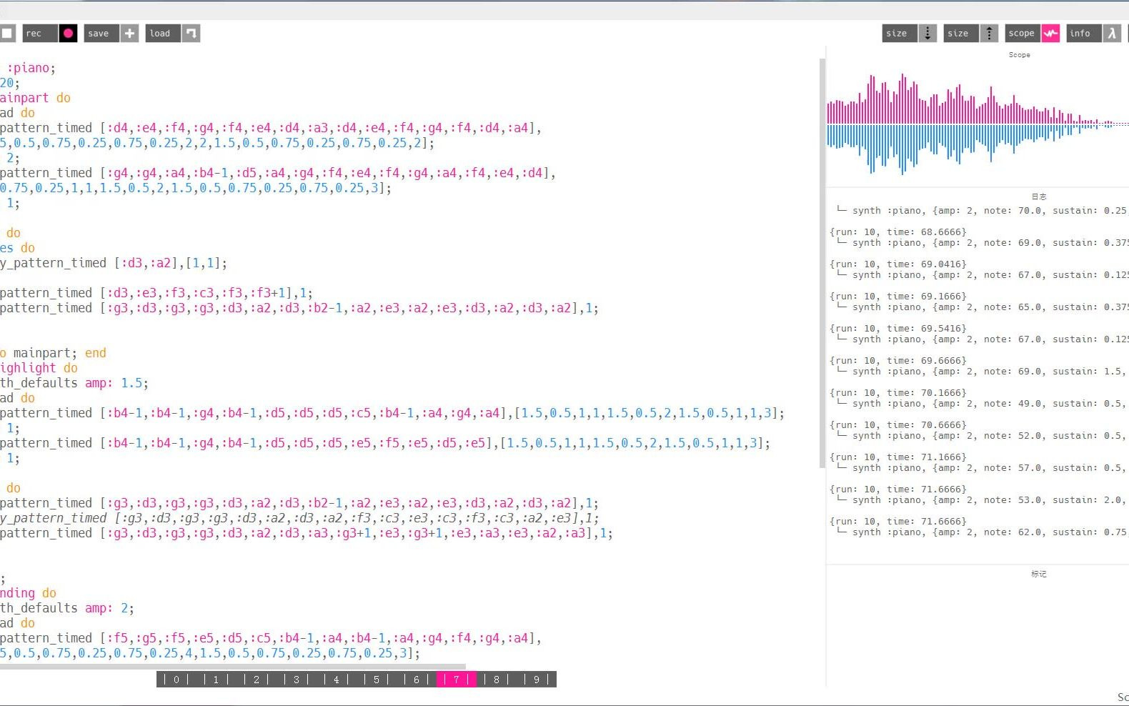 [图]【Sonic Pi】献给你的进行曲