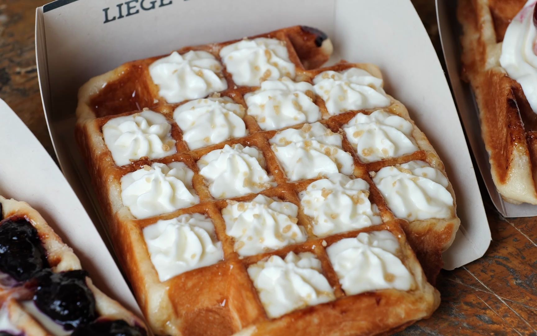 韩国街头网红小吃,巧克力华夫饼,日销1000单