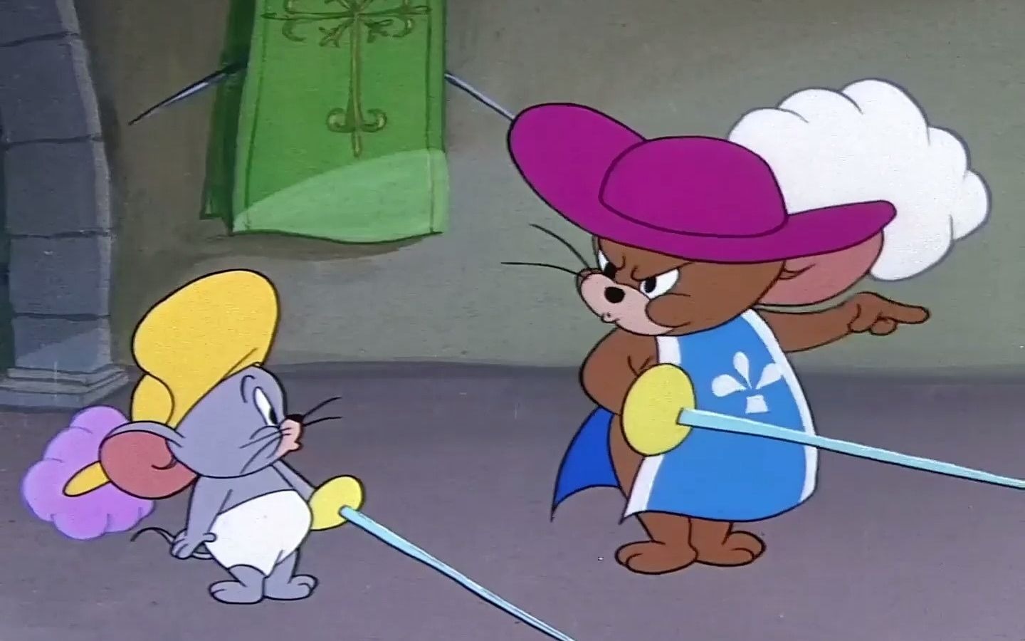 泰菲打败汤姆 成为了守卫#猫和老鼠 #汤姆 #怀旧动画 #脑洞大开