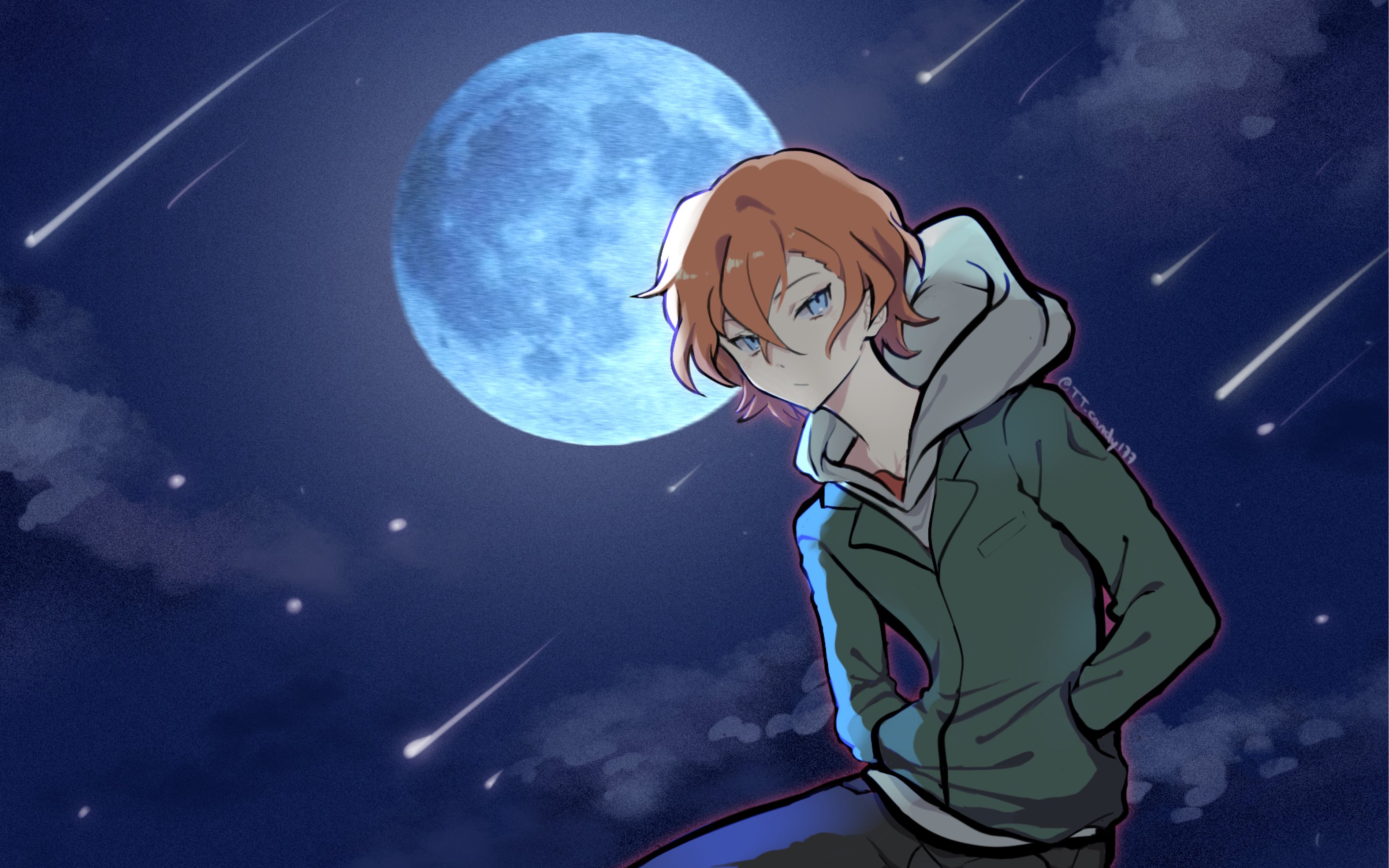 【绘画过程】小羊中原中也从天而降!