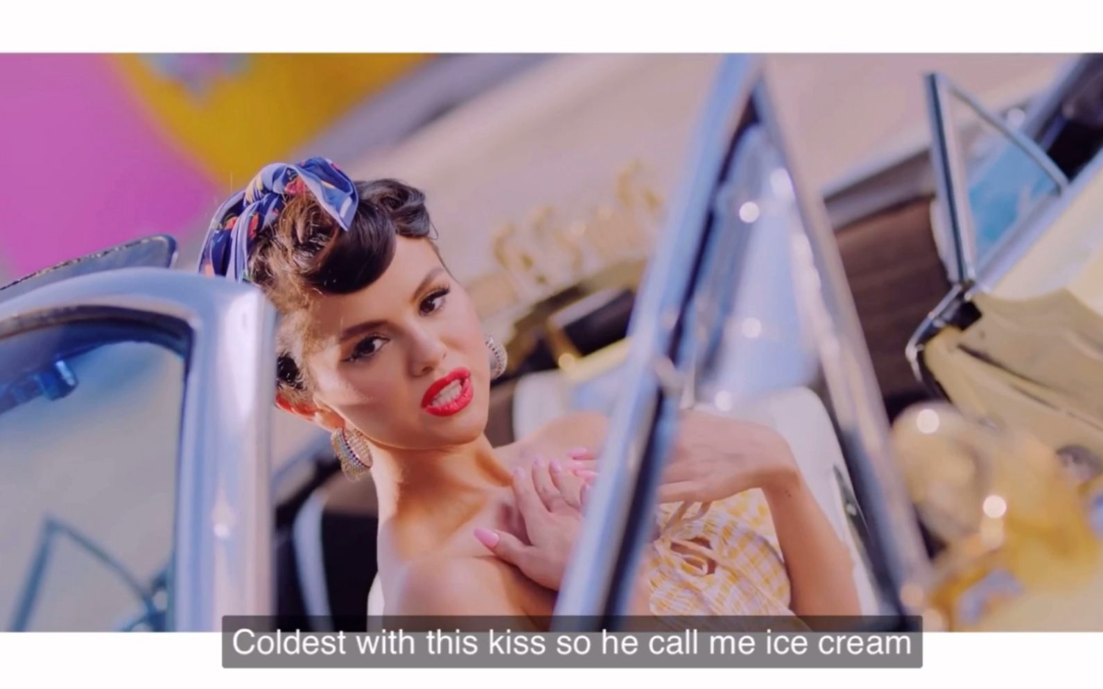 selenagomez做这个夏天最可口的icecreammv傻脸部分