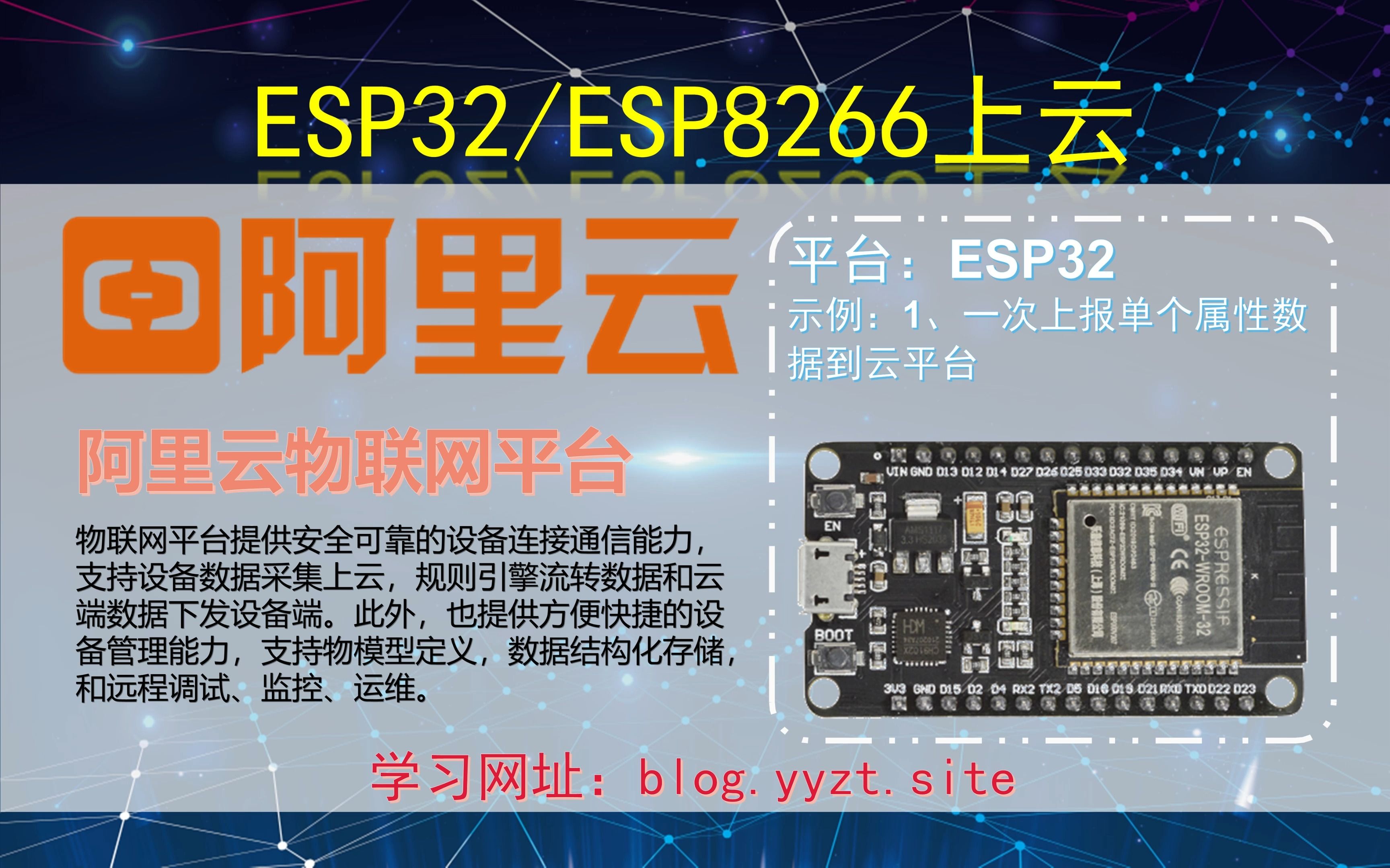 ESP32上云——阿里云物联网平台MQTT——01一次上报单个属性数据到云平台哔哩哔哩bilibili