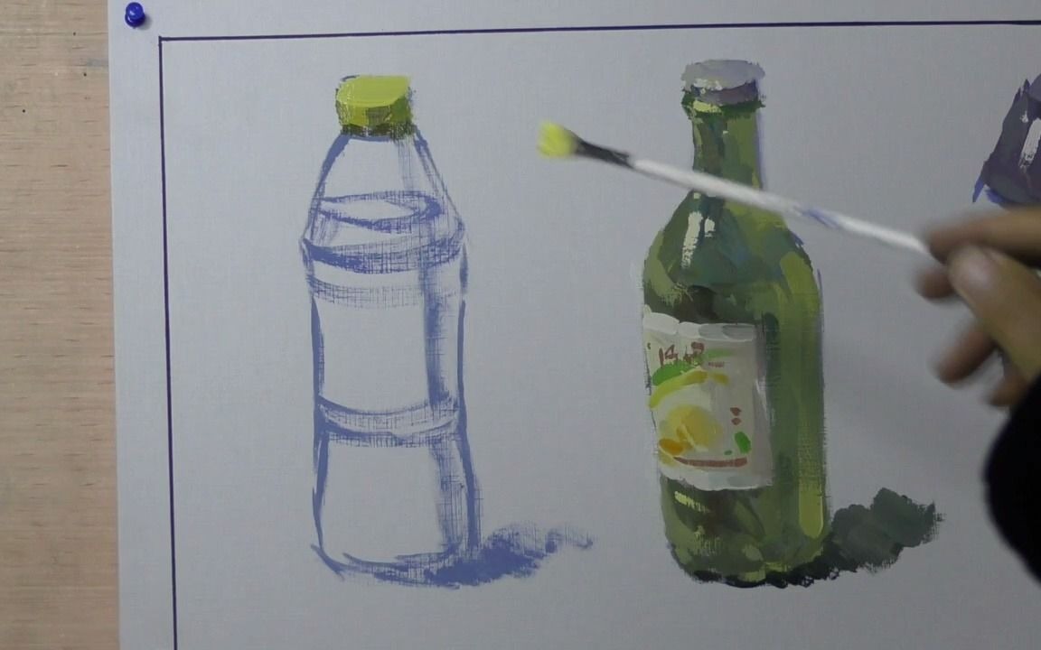 石家庄画室哪家好|色彩单体塑造-雪碧