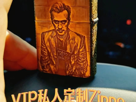 金手指 坏佬Vip私人定制版Zippo, 终于有一家EDC工作室可以接受定制了, 正版的zip打火机 加上完全个性diy的定制方案 立体浮雕技术哔哩哔哩bilibili