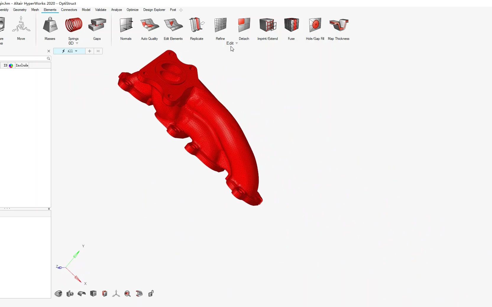 HyperMesh Solid Mesh Optimization 体网格质量优化哔哩哔哩bilibili