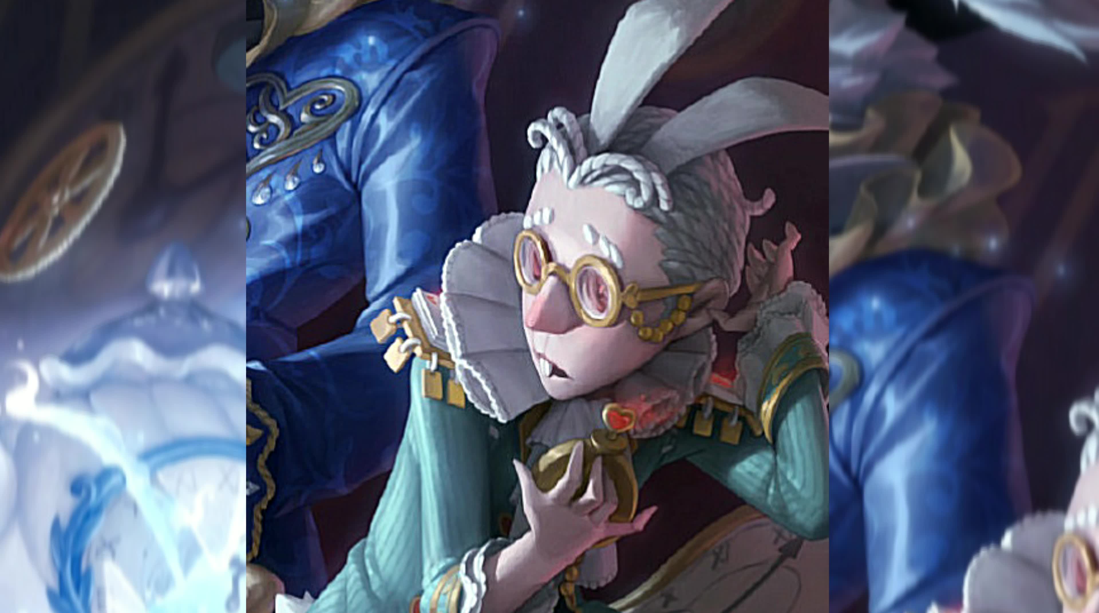 第五人格:第九赛季精华二皮肤海报,邦邦兔子皮肤好可爱,一点也不憨