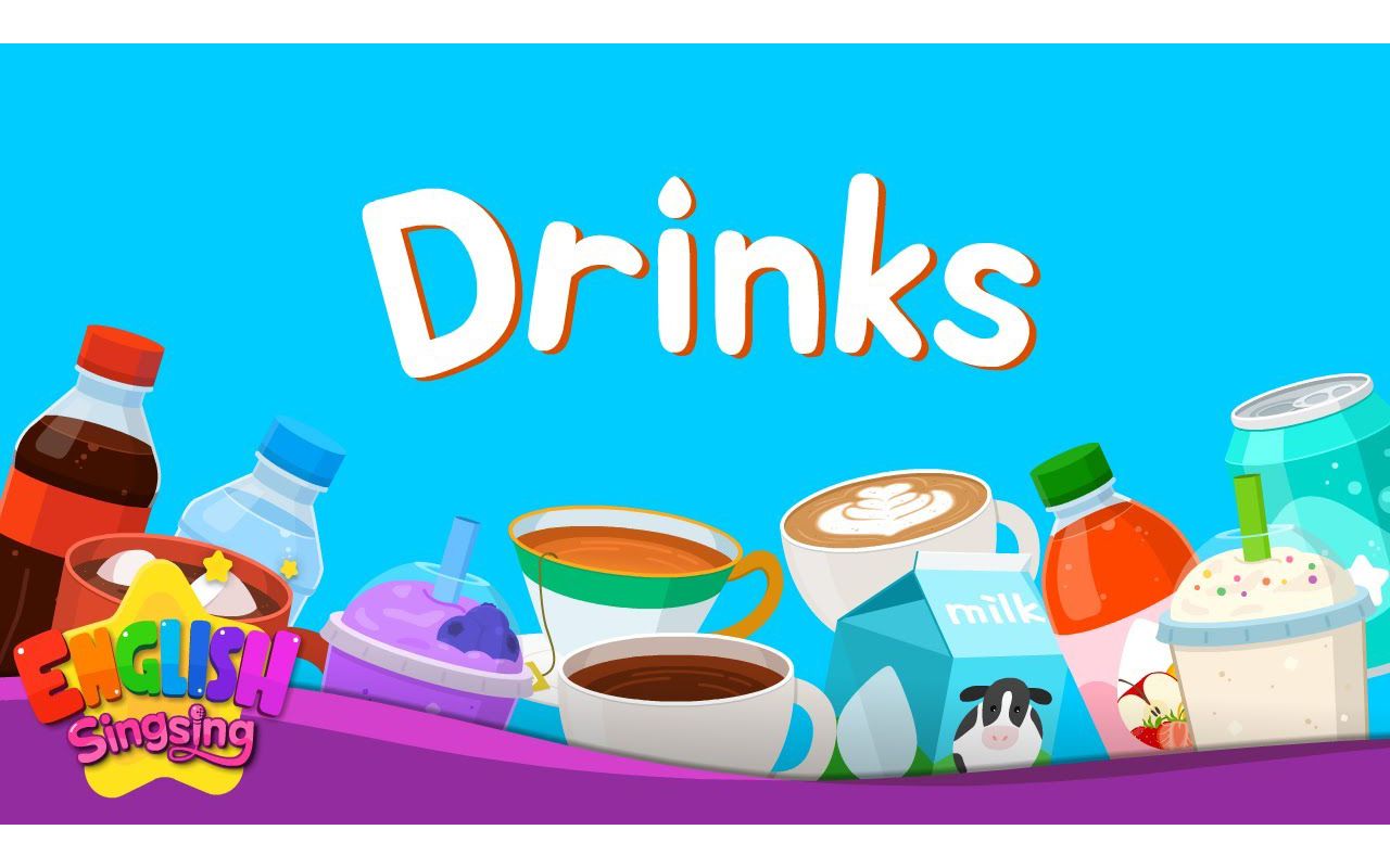 [图]Kids vocabulary - Drinks - Learn English for kids - English educational video