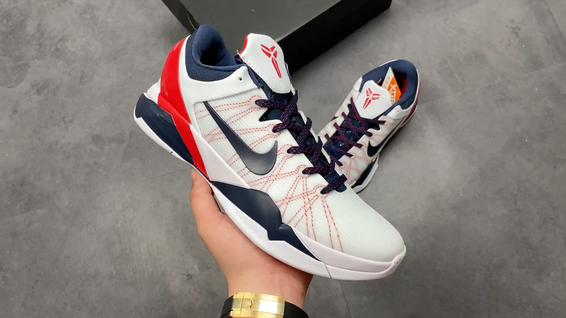 科比7代 美国队配色 实拍