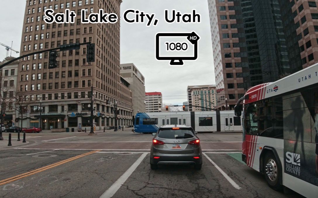 盐湖城,犹他州 Driving in Downtown Salt Lake City, Utah  行车旅游Vlog哔哩哔哩bilibili