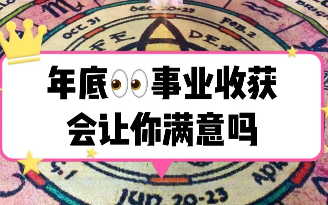 【皮卡圆】年底事业收获如何?会让你满意吗?哔哩哔哩bilibili