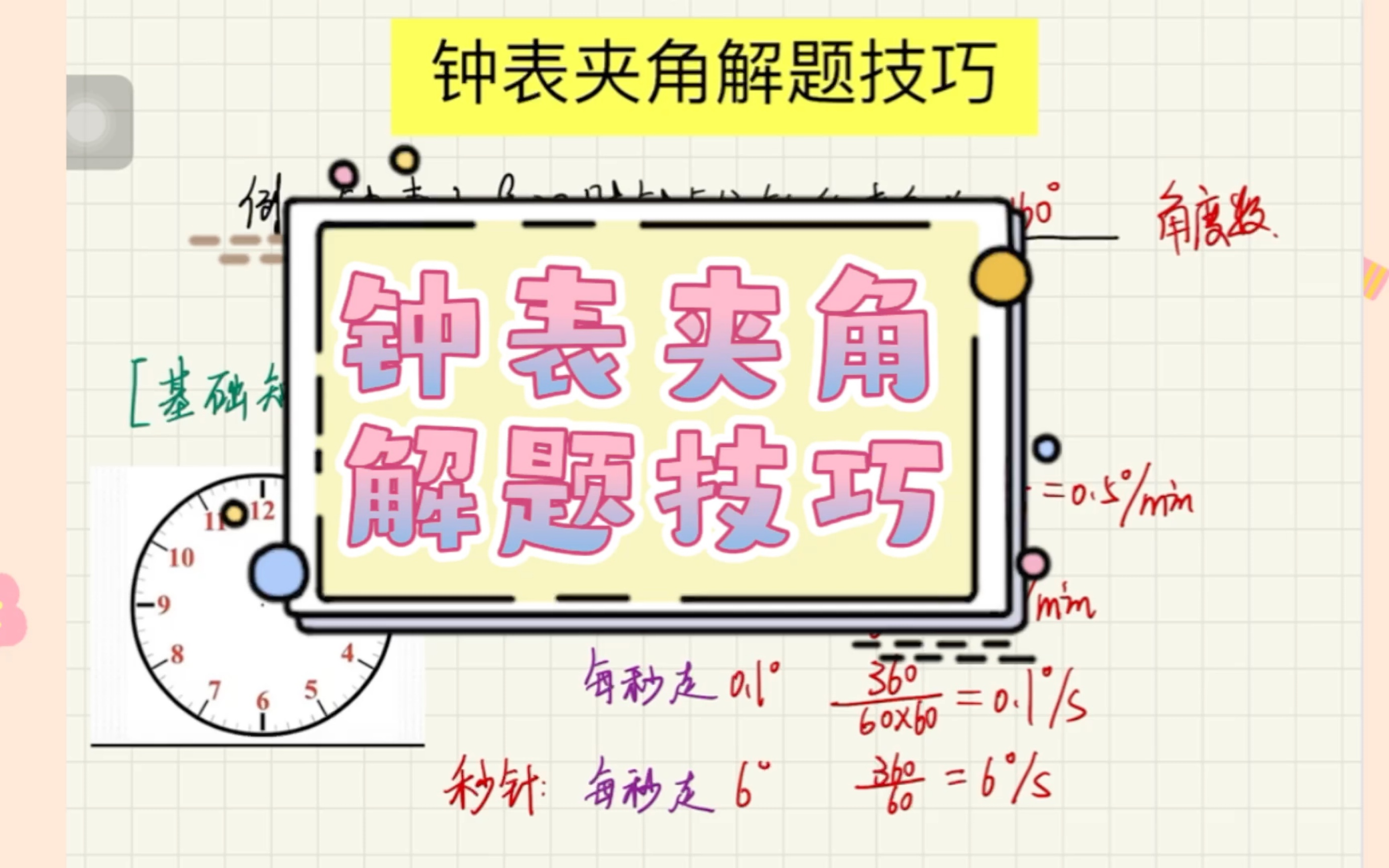 [图]钟表夹角解题技巧