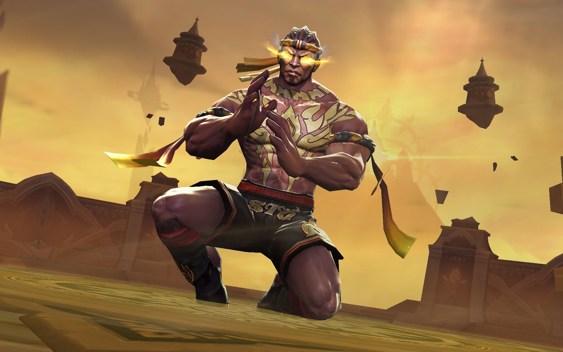 【国际版王者荣耀】【假拉兹 真不知火舞】 打泰拳的不知火舞_哔哩