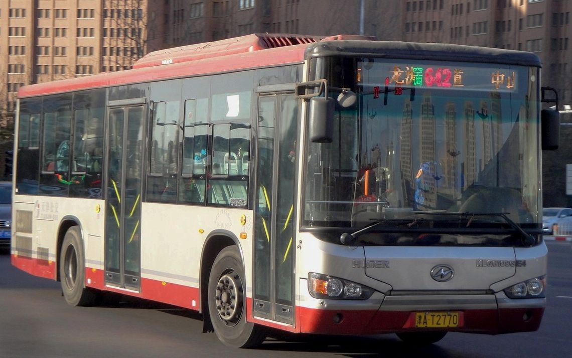 天津公交【pov】--642路(中山门和睦道-龙洲道公交站)_哔哩哔哩 (゜