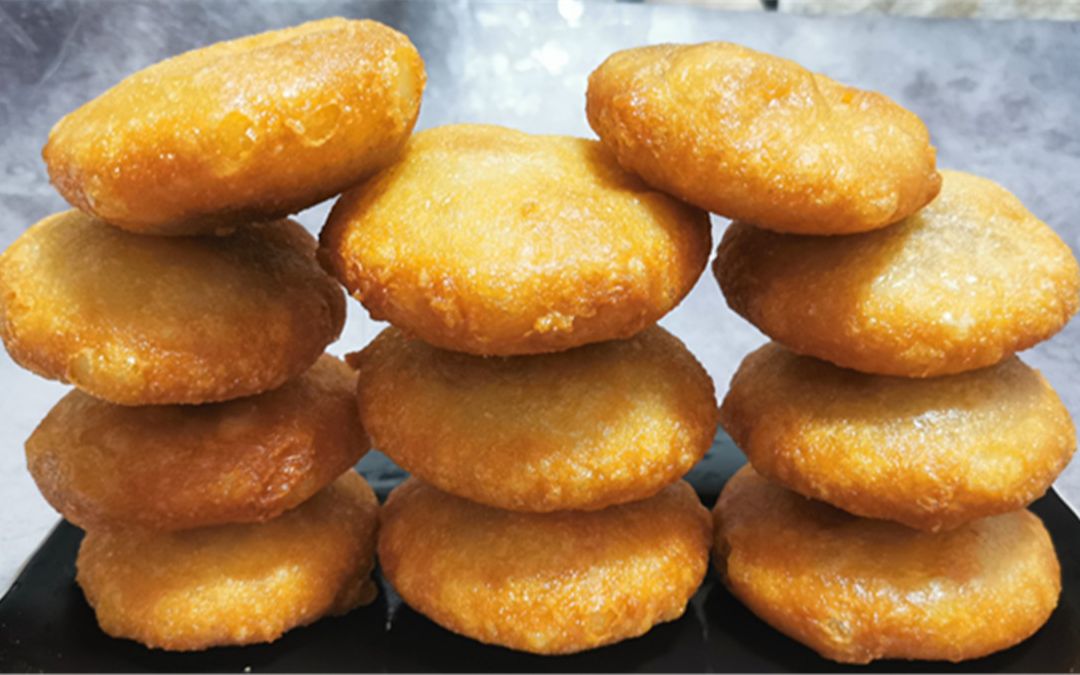 脆皮油炸糕家庭做法,掌握2个窍门,又脆又软不塌陷,好吃不粘牙