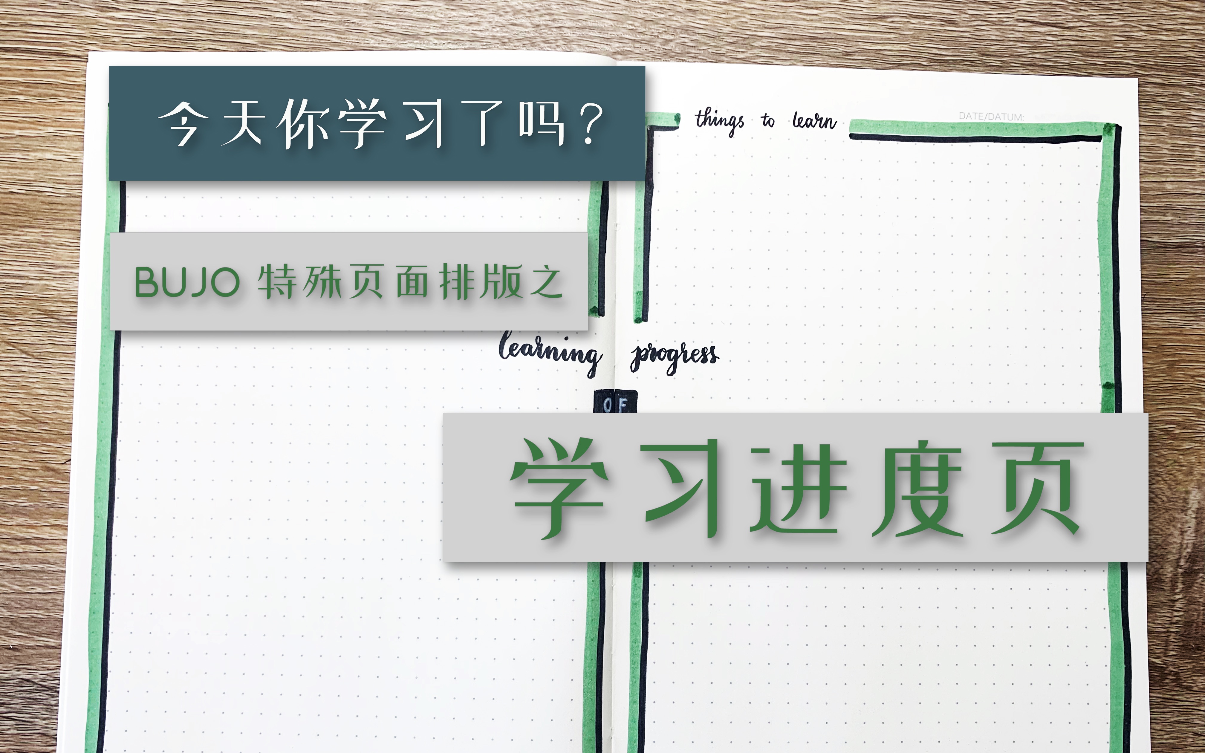 【青草卷】宅家的你今天学习了吗?和我一起设计学习进度页吧!PLAN WITH ME丨特殊功能页面排版丨BULLET JOURNAL丨手帐哔哩哔哩bilibili