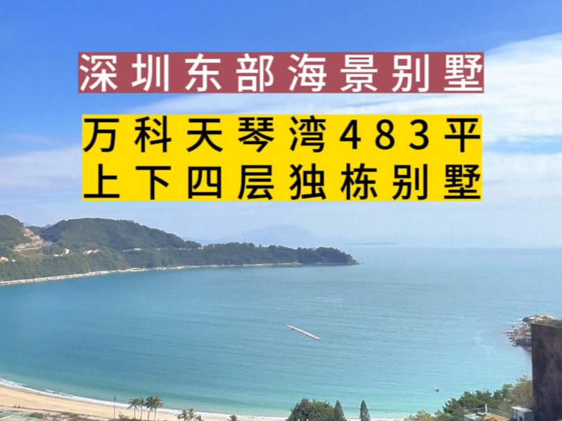 深圳海景豪宅天花板 万科天琴湾独栋别墅哔哩哔哩bilibili