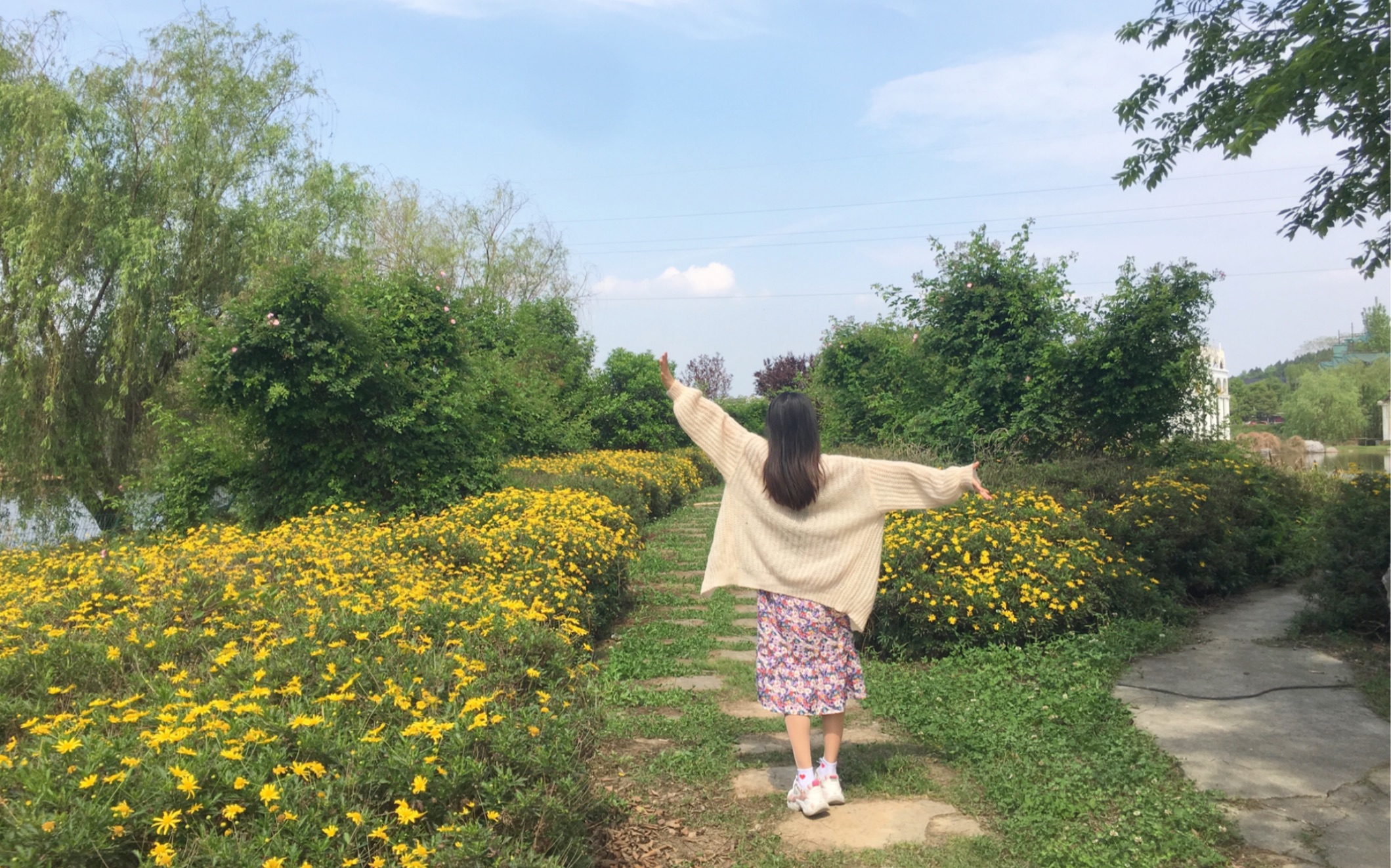 33仙女背影/人間四月/花海