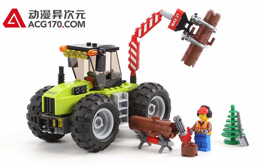 动漫异次元乐高城市60181林业工程车