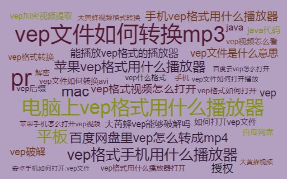 大黄蜂视频格式转换软件?百度网盘中的vep格式怎样才能看?百度网盘.vep格式的视频怎么播放?vep格式的文件在手机上怎么播放?百度云vep文件如何转...