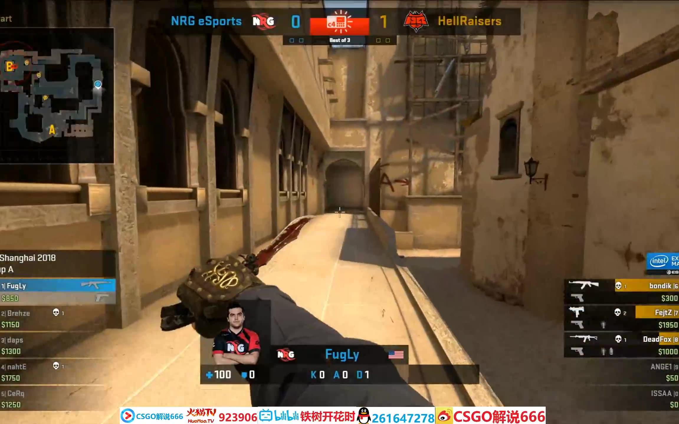 【CSGO IEM Shanghai 2018】HellRaisers VS NRG_哔哩哔哩_bilibili