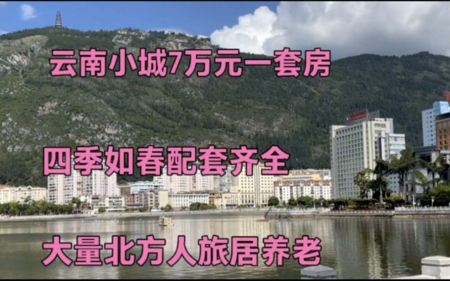 云南小城7万元一套房,四季如春配套齐全,大量北方候鸟旅居养老哔哩哔哩bilibili