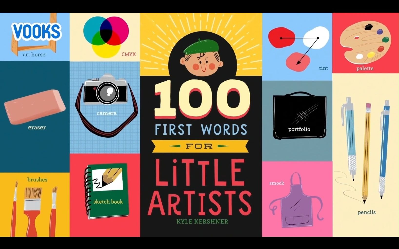 【68岁英语】【艺术词汇】100 First Words for Little Artists【动画绘本】【亲子阅读】哔哩哔哩bilibili