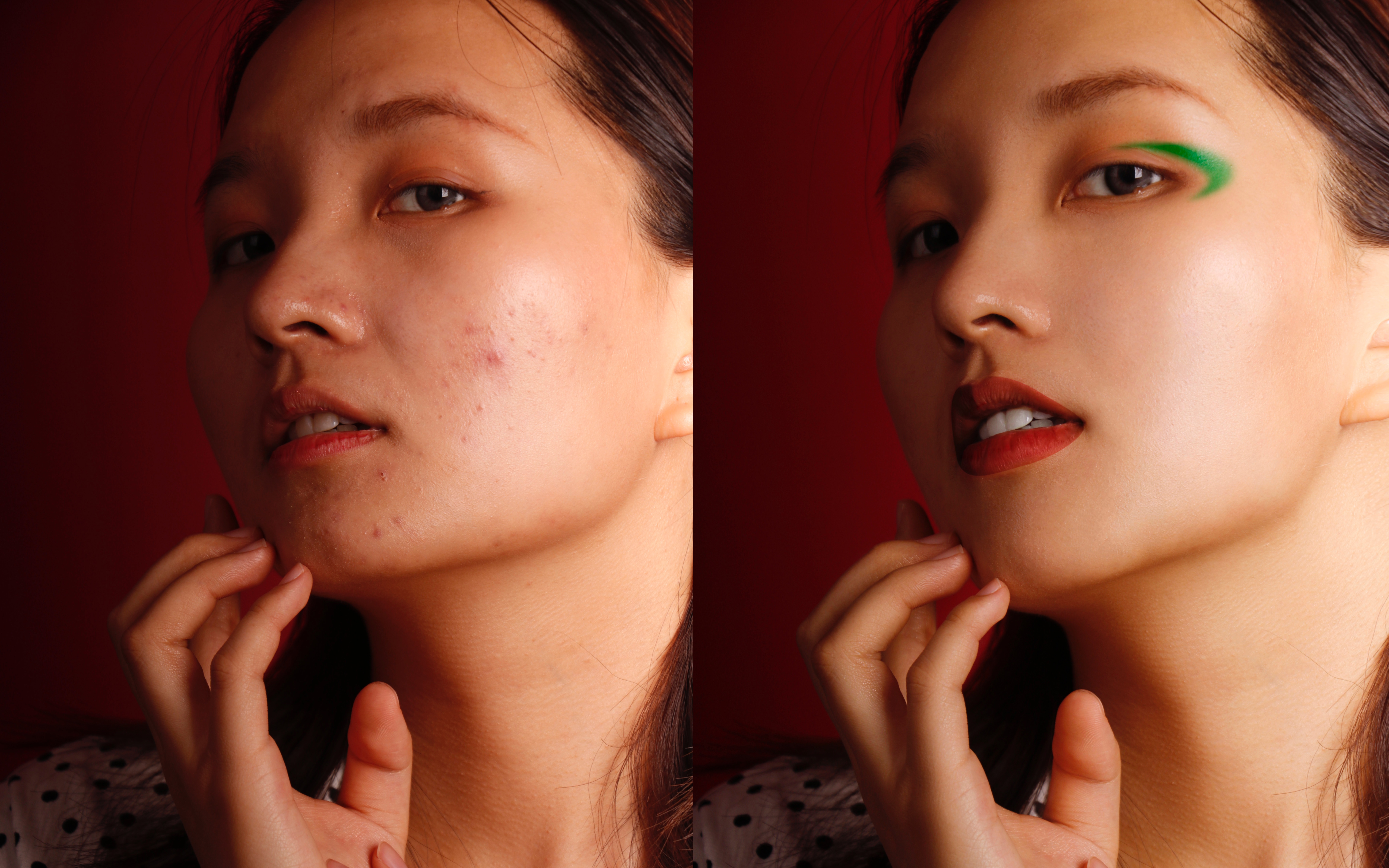 photoshop|广告级商业人像磨皮五官精修教程