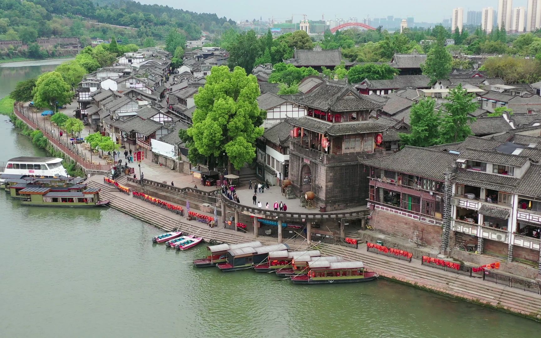 黄龙溪古镇风景区图片