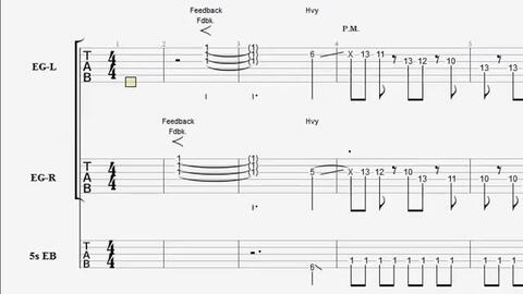 Dead End 未来日記op2 Gp6 Tab 哔哩哔哩
