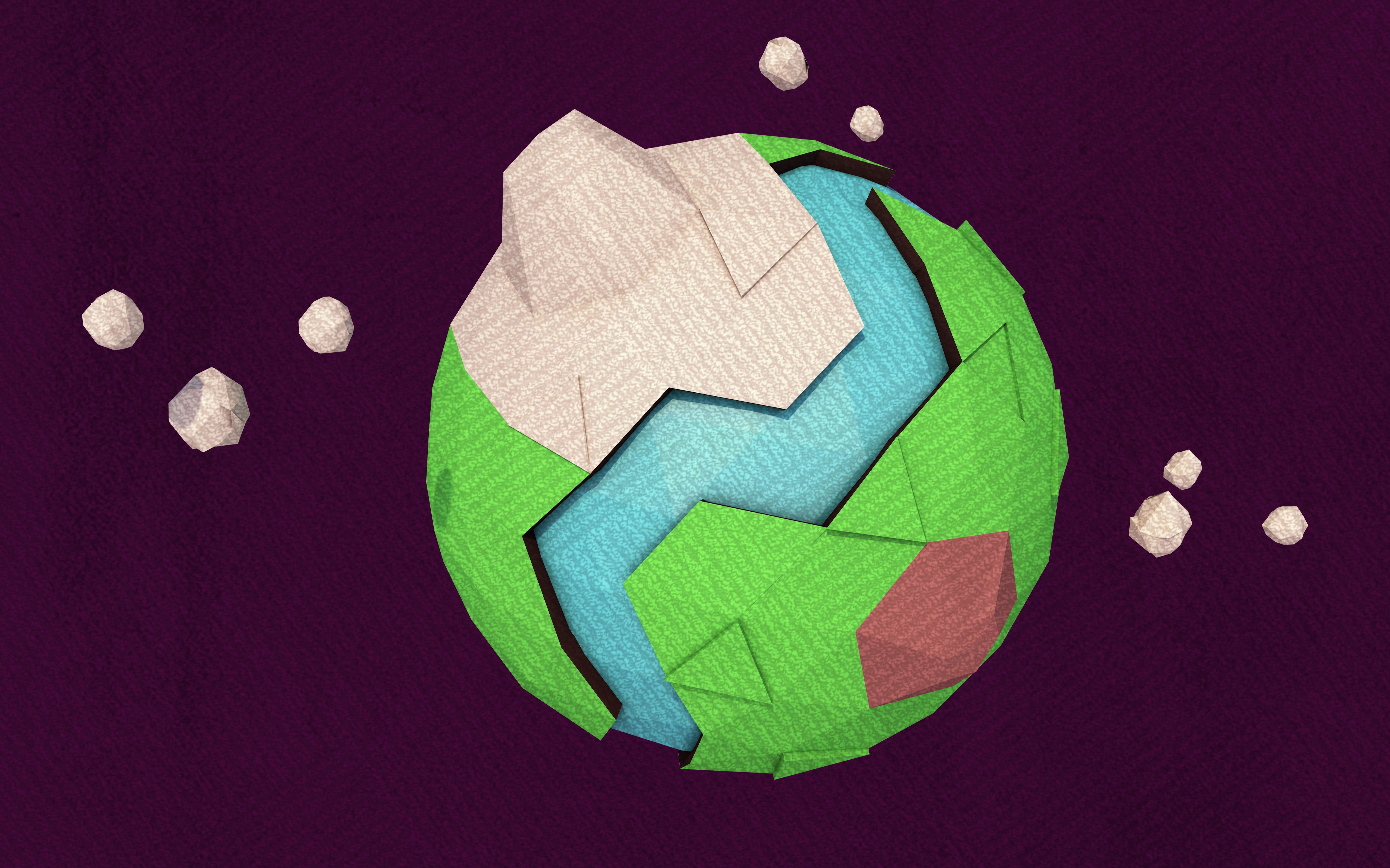 c4d教程 | 制作一张泡利风格卡通地球海报