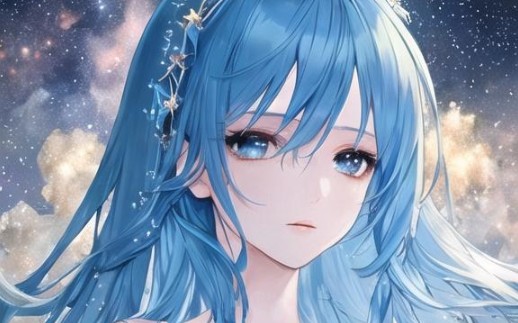 易次元蓝发少女