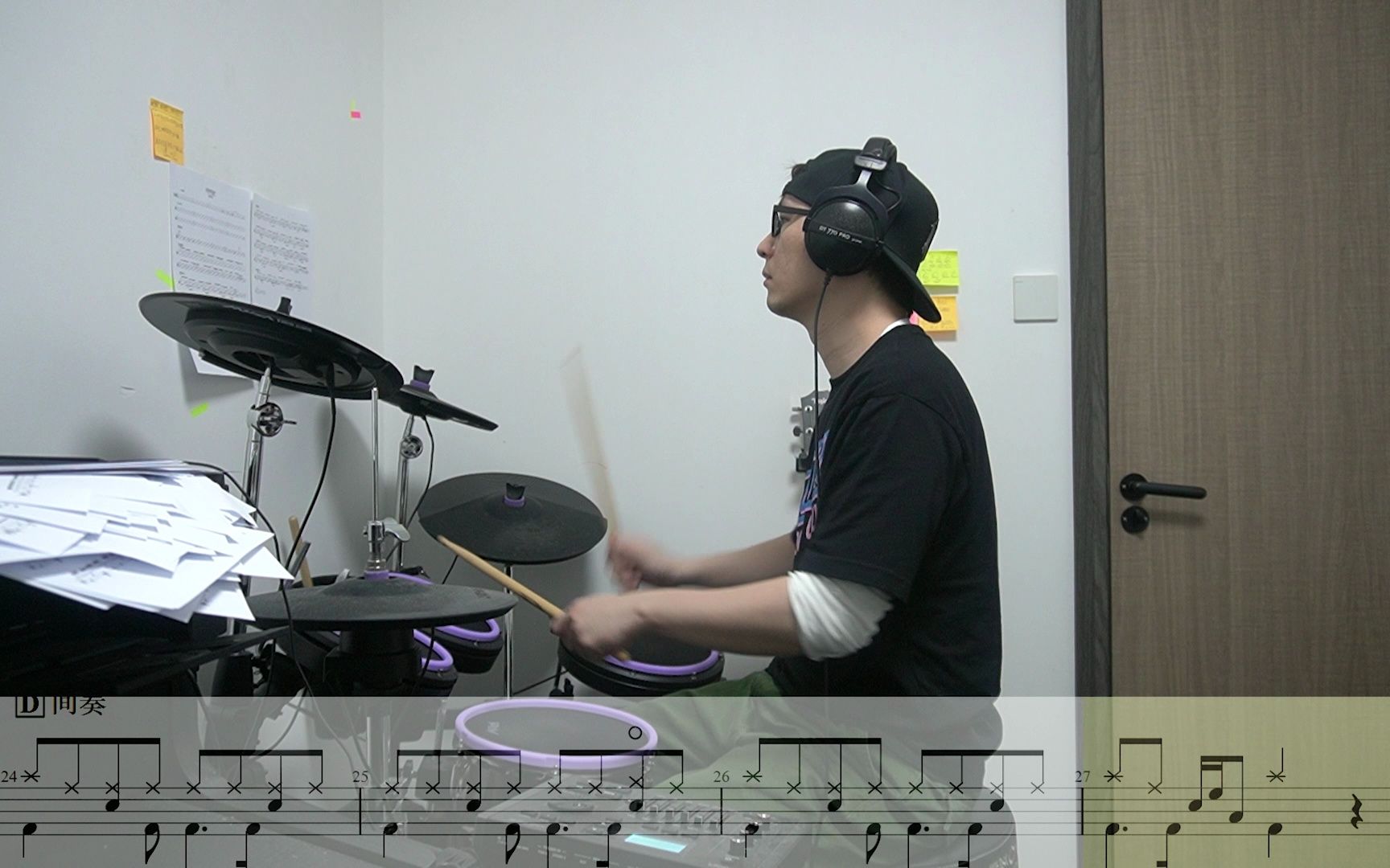 周杰伦的《明明就》动态鼓谱免费(下载链接在简介)每天一更 《十二