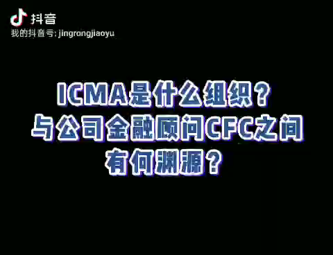 解析:ICMA是什么组织?ICMA与公司哔哩哔哩bilibili