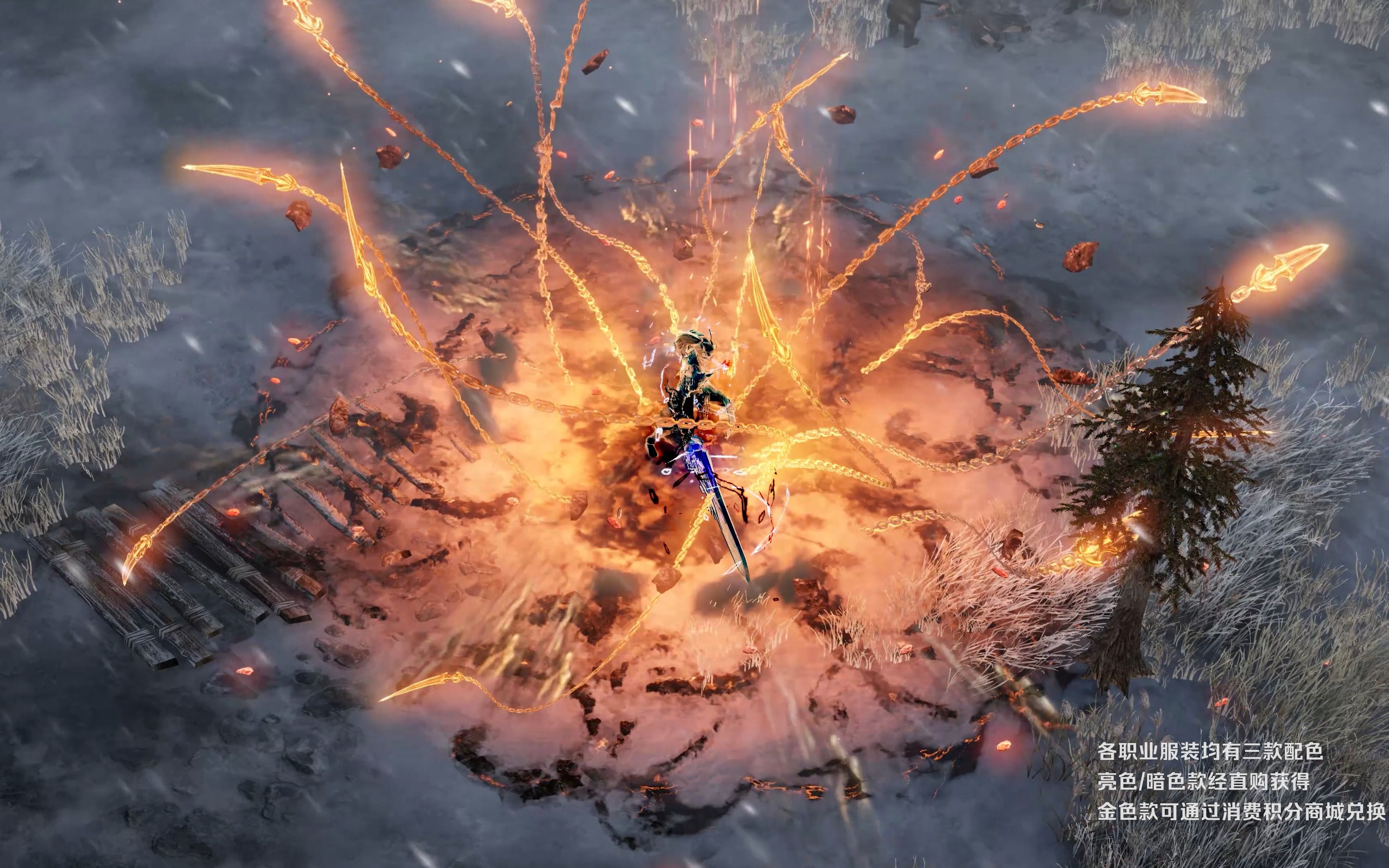 【命运方舟】国服套装实机演示-狂战士技能展示