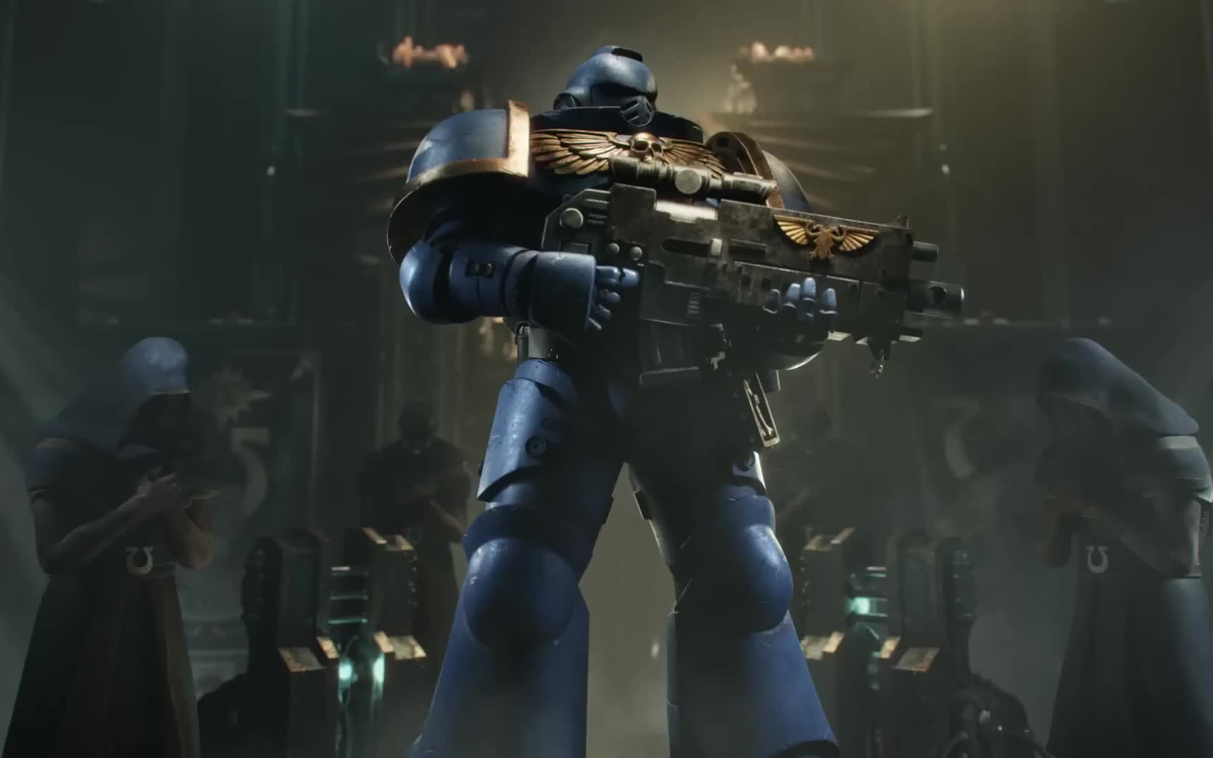 游戏cg动画《战锤 40000:星际战士》装甲仪式短片,小兵有这待遇么?