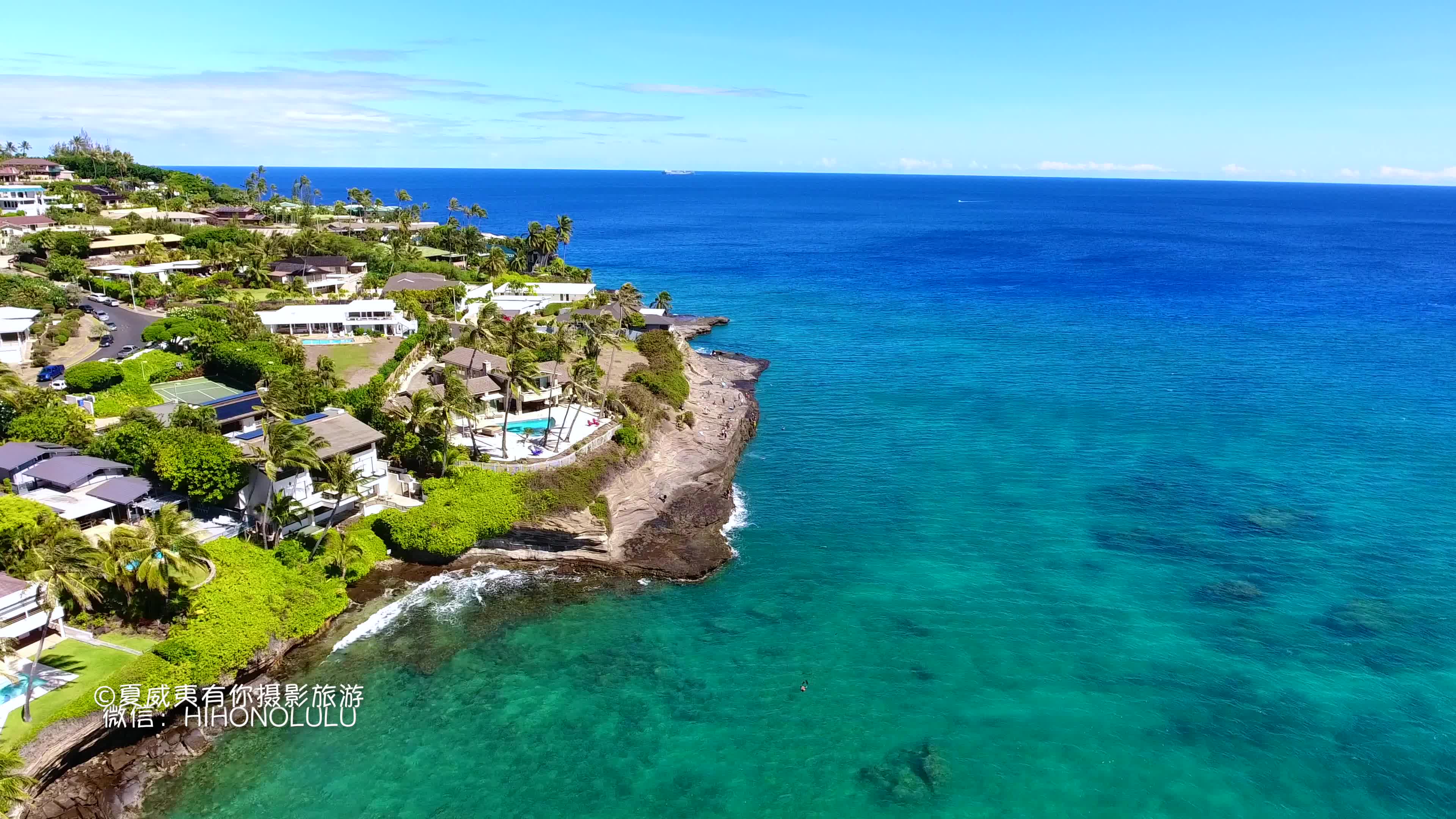 夏威夷摄影旅游航拍欧胡岛中国墙chinawallskokokaibeachparkhonolulu