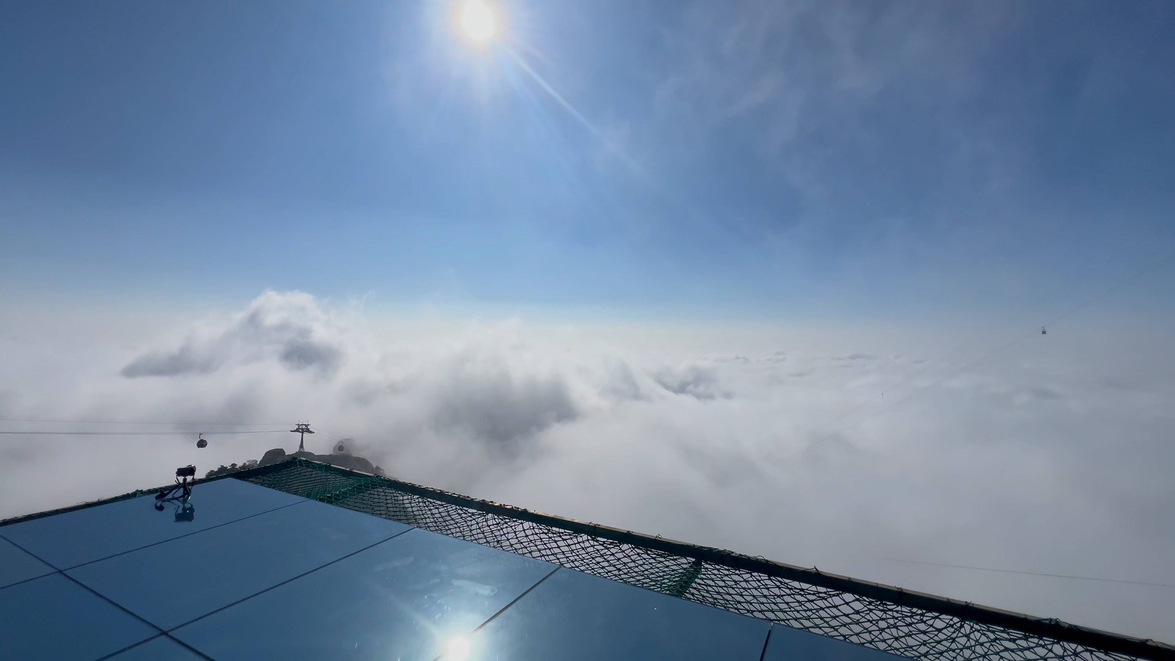 2024年在灵山坐缆车走到天空之镜就能看到的云海#治愈系风景 #旅行