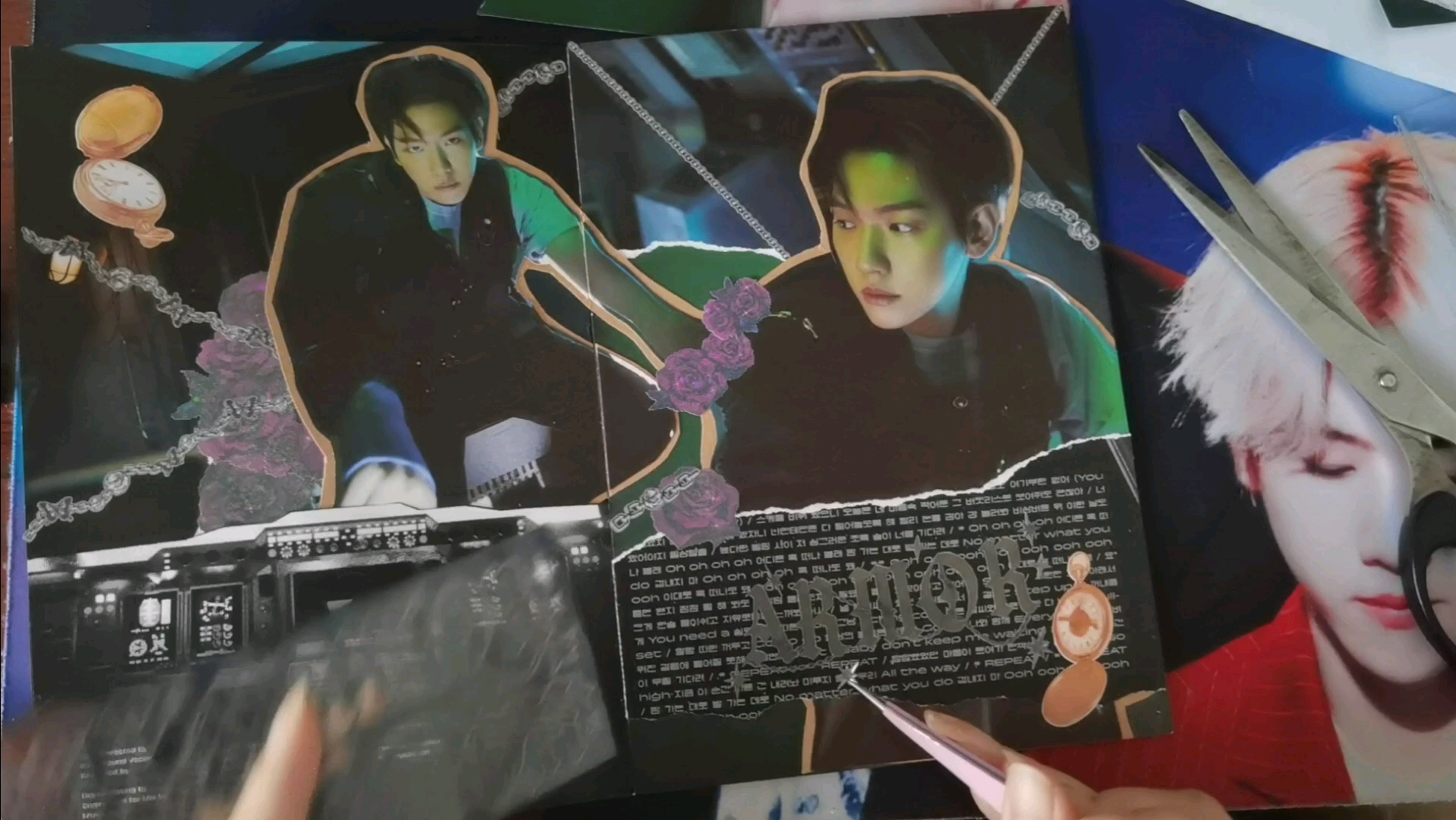 好久不见,最近在考试,还没考完|exo特别专改手帐|追星手帐|边伯贤