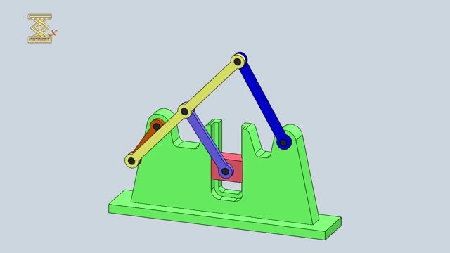 连杆滑槽机构11 ( 滑块连杆保持机构)哔哩哔哩bilibili