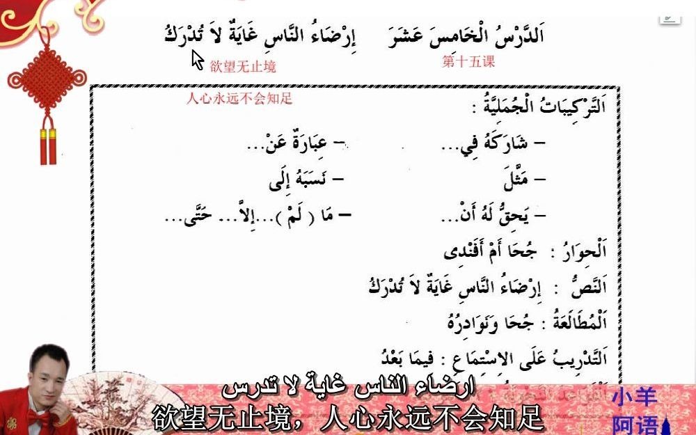 15-1新编阿拉伯语第二册第十五课对话注释_bilibili