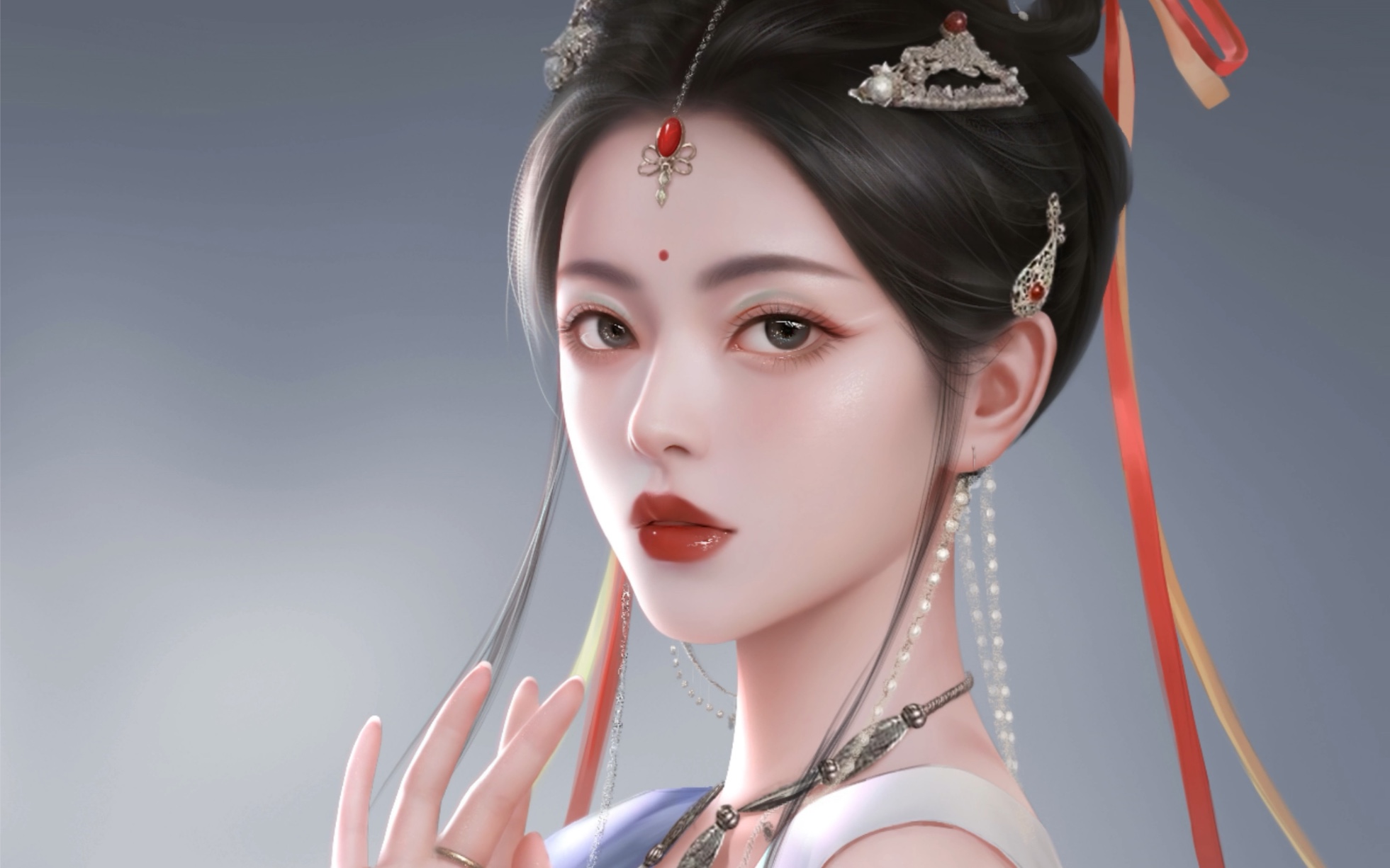 画一张超越敦煌神女图