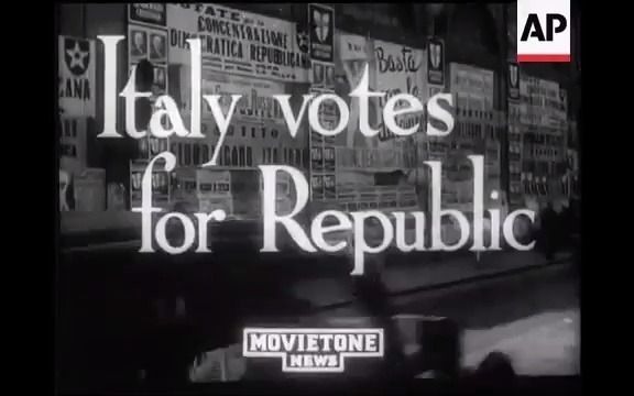 【历史影像】1946年意大利全民投票废除君主制,建立共和国哔哩哔哩bilibili