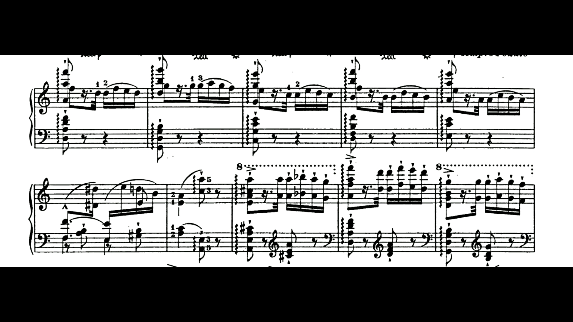 [图]【李斯特/曲谱同步/AI演奏】帕格尼尼大练习曲第6首（Franz Liszt - No. 6 Paganini Étude in A minor S. 140）