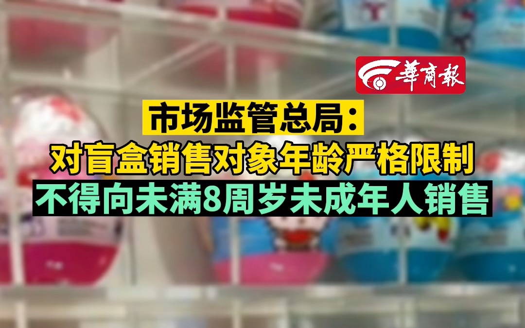 市场监管总局:对盲盒销售对象年龄严格限制 不得向未满8周岁未成年人销售哔哩哔哩bilibili